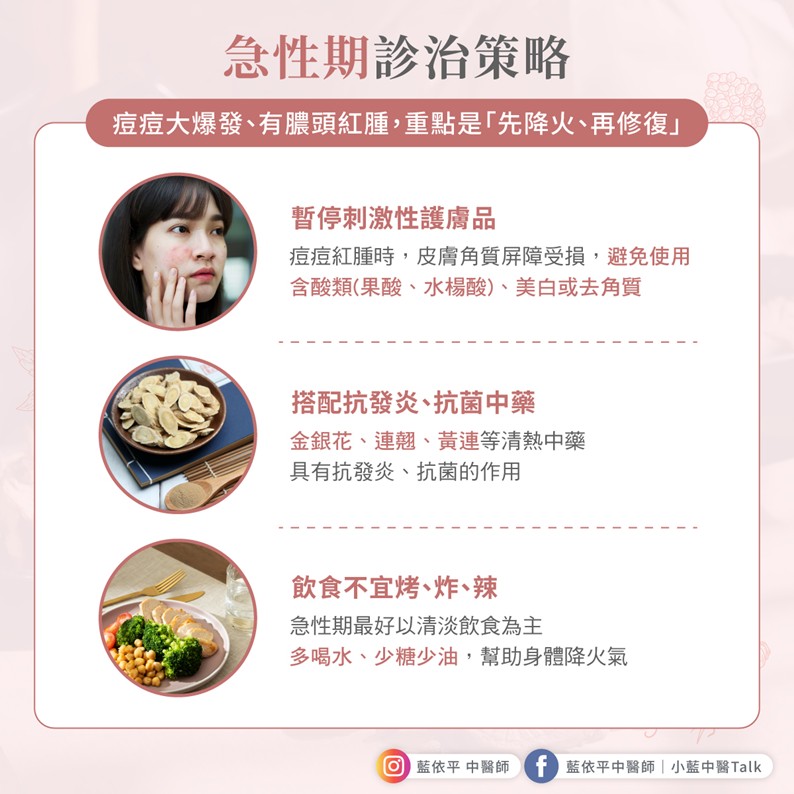 反覆冒痘怎麼辦?從中醫角度看青春痘成因與調理法 痘痘 急性